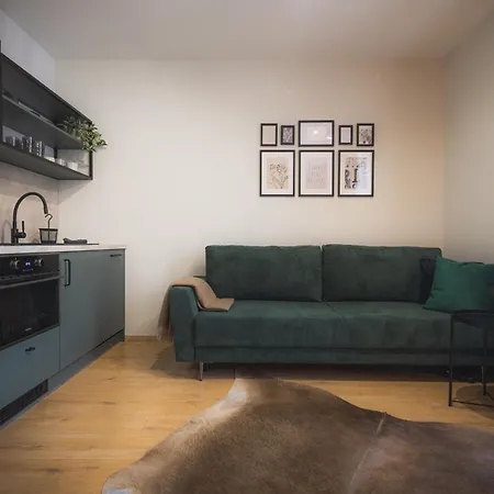Green Apartment Centrum & 24H Self Check-In With Private Parking Lägenhet Banská Bystrica